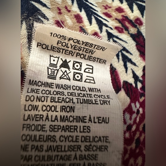 Lucky Multi-colored semi sheer Boho Blouse - Picture 6 of 6